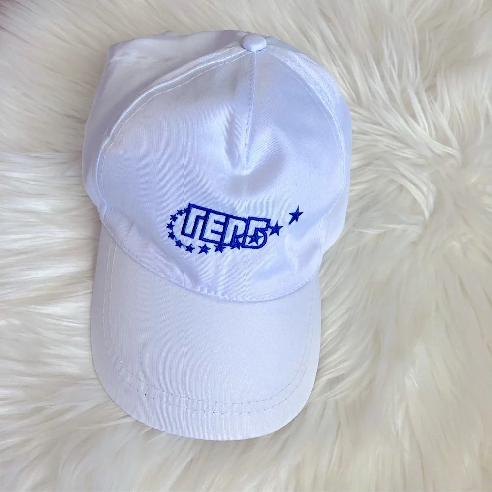 Adjustable White Baseball Hat